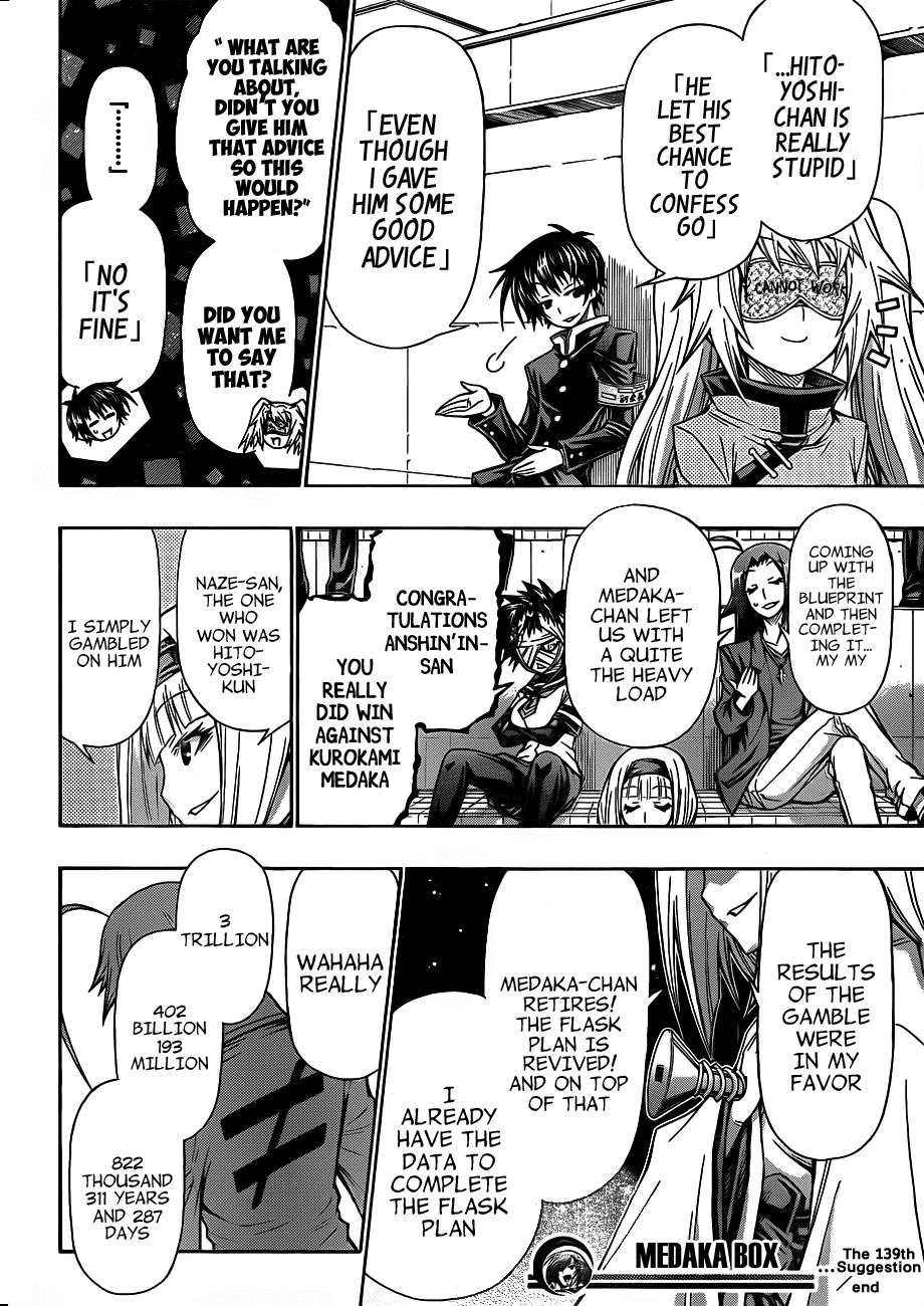 Medaka Box Chapter 139 page 18 - Chapter 139 : The 139th Suggestion - I Thought That It Was Wrong for Me to Live