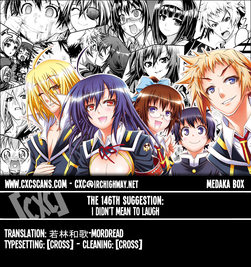 Medaka Box Chapter 146 page 1 - Chapter 146 : The 146th Suggestion - I Didn't Mean to Laugh