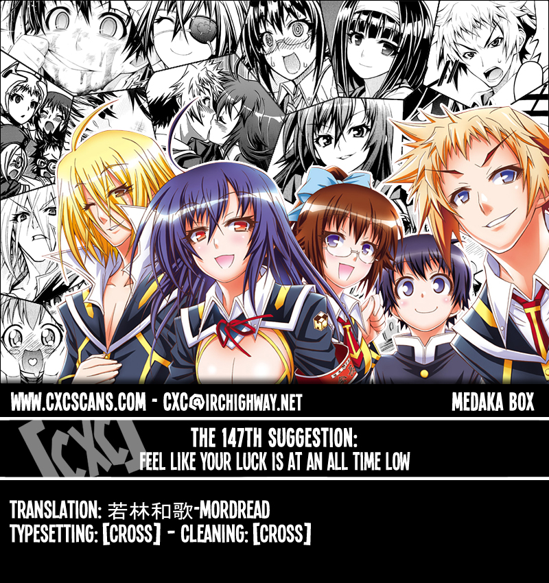 Medaka Box Chapter 147 page 1 - Chapter 147 : The 147th Suggestion - Feels Like Your Luck Is at an All Time Low