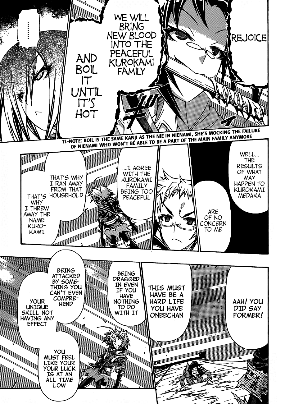 Medaka Box Chapter 147 page 13 - Chapter 147 : The 147th Suggestion - Feels Like Your Luck Is at an All Time Low