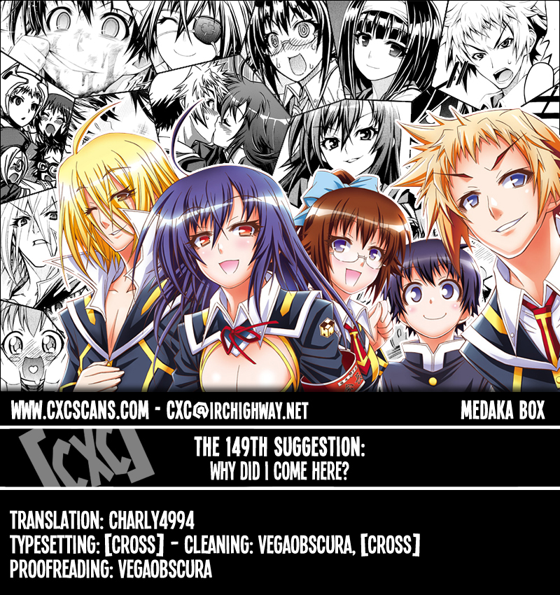 Medaka Box Chapter 149 page 1 - Chapter 149 : The 149th Suggestion - Why Did I Come Here?