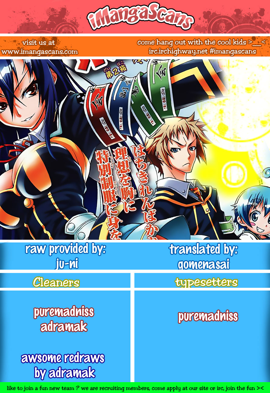 Medaka Box Chapter 15 page 20 - Chapter 15 : The 15th Suggestion - Butting Heads