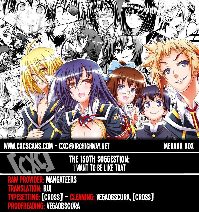 Medaka Box Chapter 150 page 1 - Chapter 150 : The 150th Suggestion - I Want to Be Like That