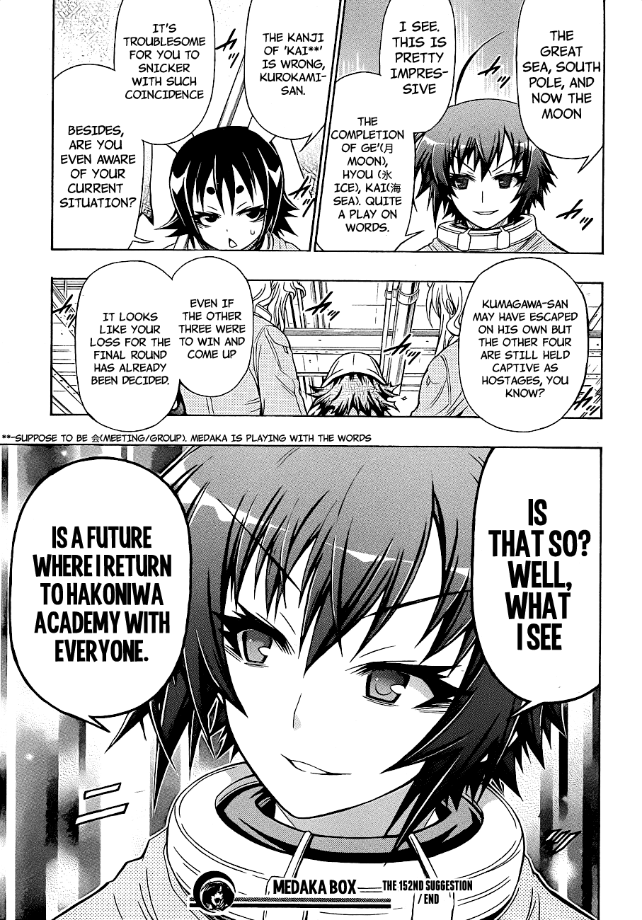 Medaka Box Chapter 152 page 21 - Chapter 152 : The 152nd Suggestion - This Seems Like A Price Worth Paying, Doesn't...