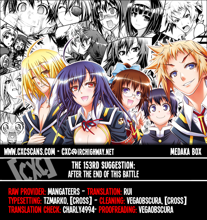 Medaka Box Chapter 153 page 1 - Chapter 153 : The 153rd Suggestion - After The End of This Battle