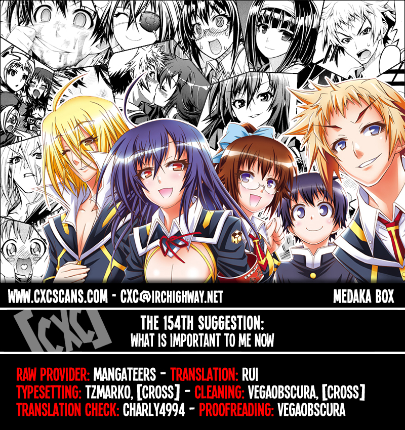 Medaka Box Chapter 154 page 1 - Chapter 154 : The 154th Suggestion - What Is Important To Me Now