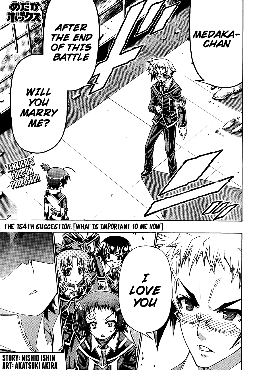Medaka Box Chapter 154 page 3 - Chapter 154 : The 154th Suggestion - What Is Important To Me Now