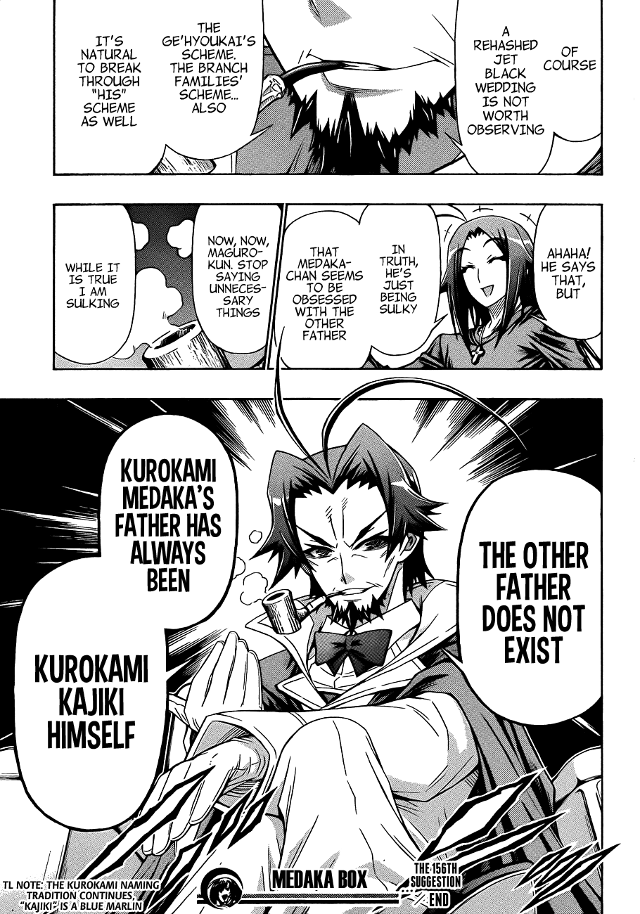 Medaka Box Chapter 156 page 21 - Chapter 156 : The 156th Suggestion - I am Kurokami Medaka