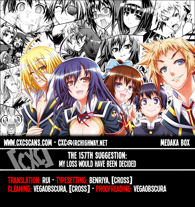 Medaka Box Chapter 157 page 1 - Chapter 157 : The 157th Suggestion - My Loss Would Have Been Decided