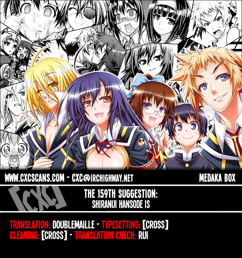 Medaka Box Chapter 159 page 1 - Chapter 159 : The 159th Suggestion - Shiranui Hansode is