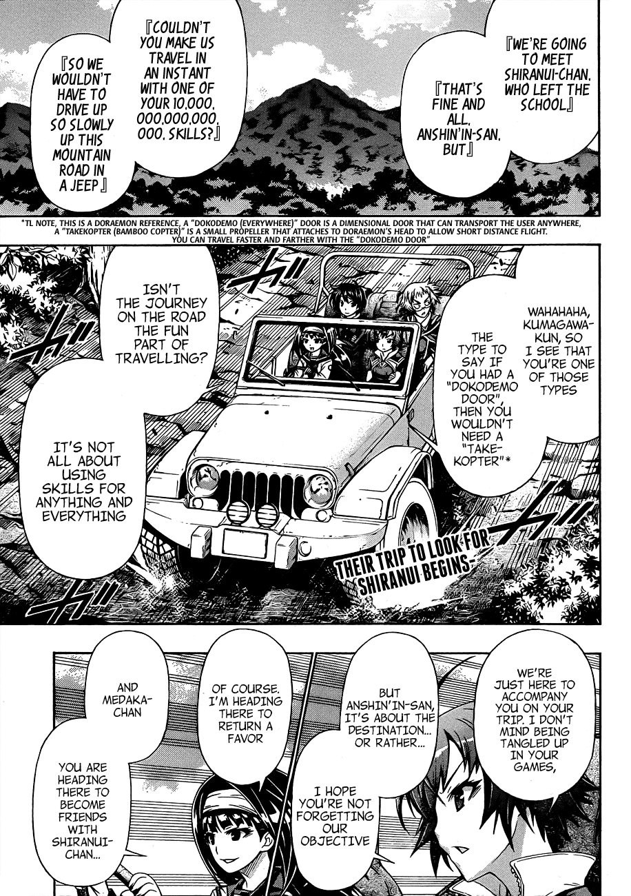 Medaka Box Chapter 160 page 4 - Chapter 160 : The 160th Suggestion - Welcome to the Shiranui Village