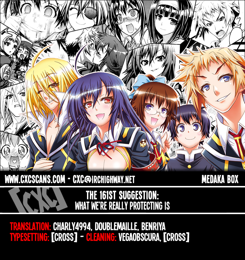 Medaka Box Chapter 161 page 1 - Chapter 161v.2 : The 161st Suggestion - What We're Really Protecting Is