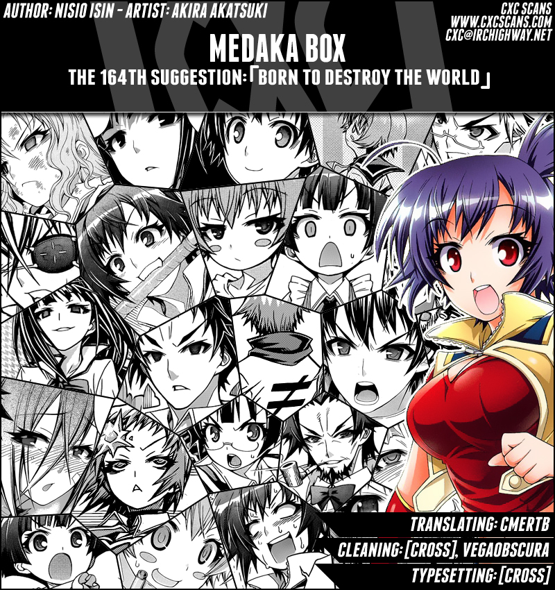 Medaka Box Chapter 164 page 1 - Chapter 164 : The 164th Suggestion - Born to Destroy the World