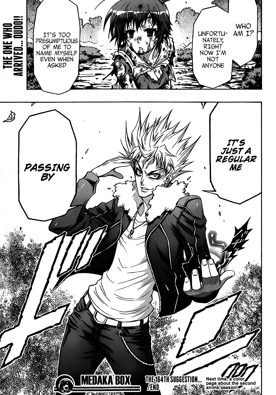 Medaka Box Chapter 164 page 20 - Chapter 164 : The 164th Suggestion - Born to Destroy the World