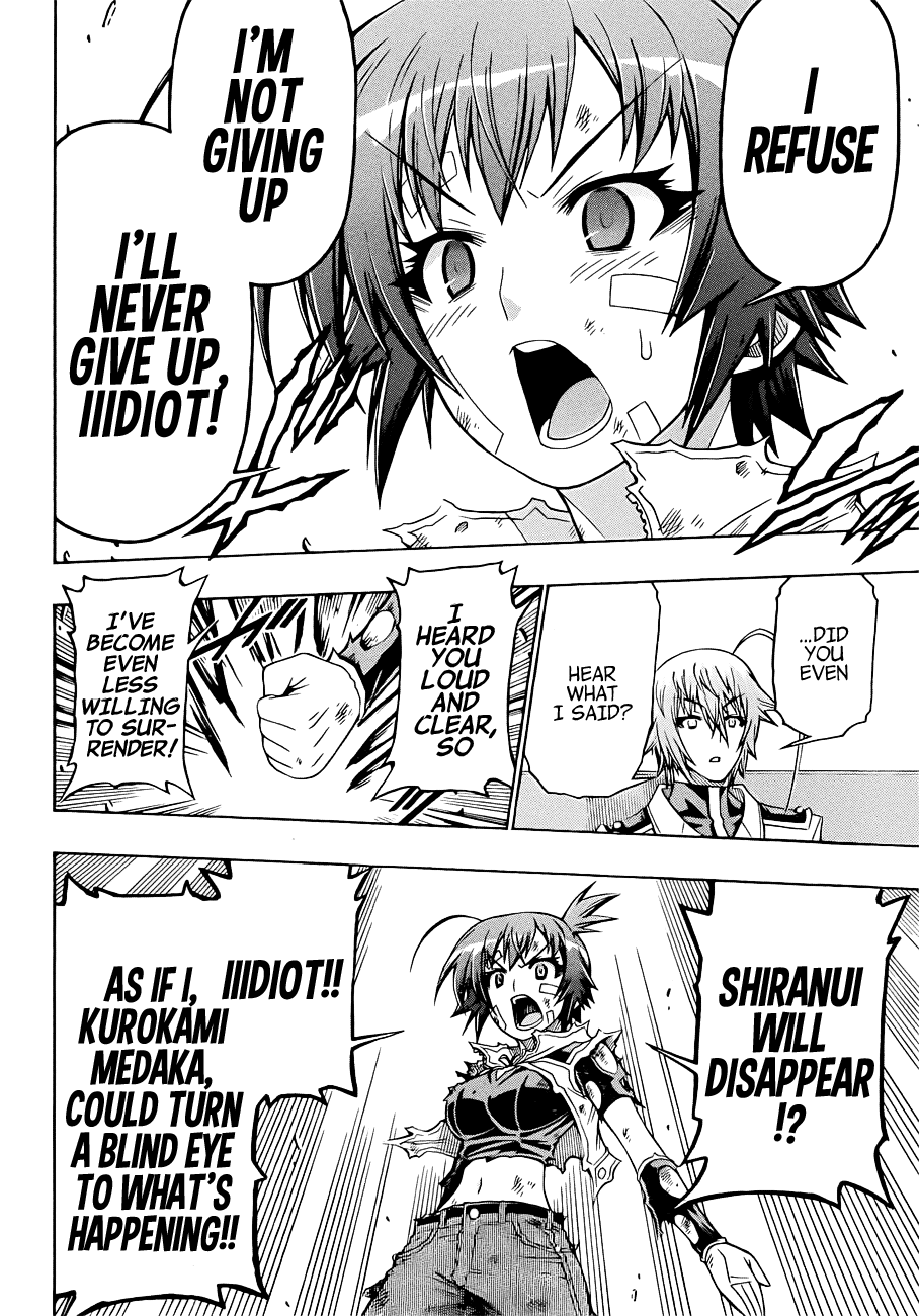 Medaka Box Chapter 166 page 14 - Chapter 166 : The 166th Suggestion - I'll Crush Him Before the Day is Over