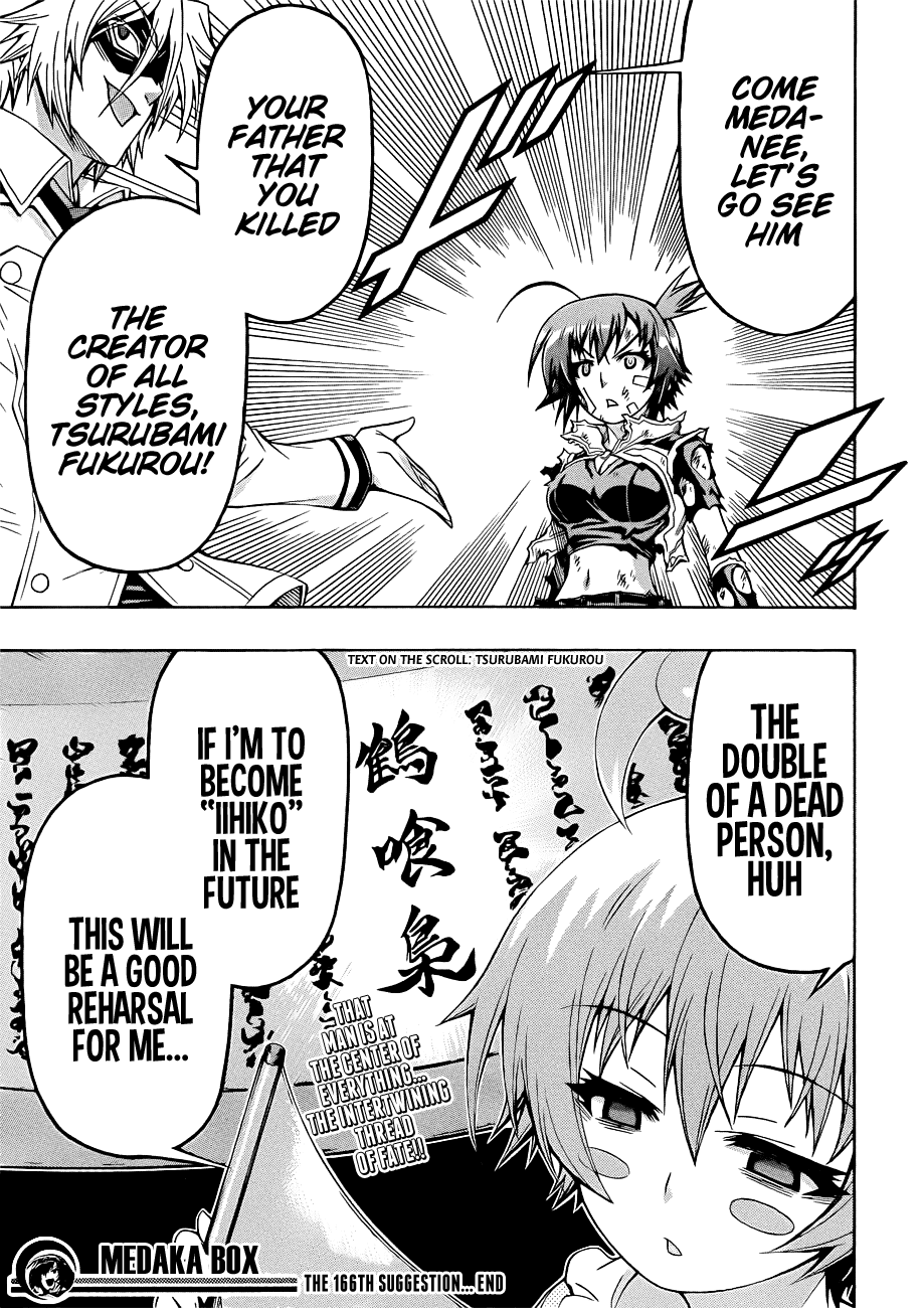 Medaka Box Chapter 166 page 21 - Chapter 166 : The 166th Suggestion - I'll Crush Him Before the Day is Over