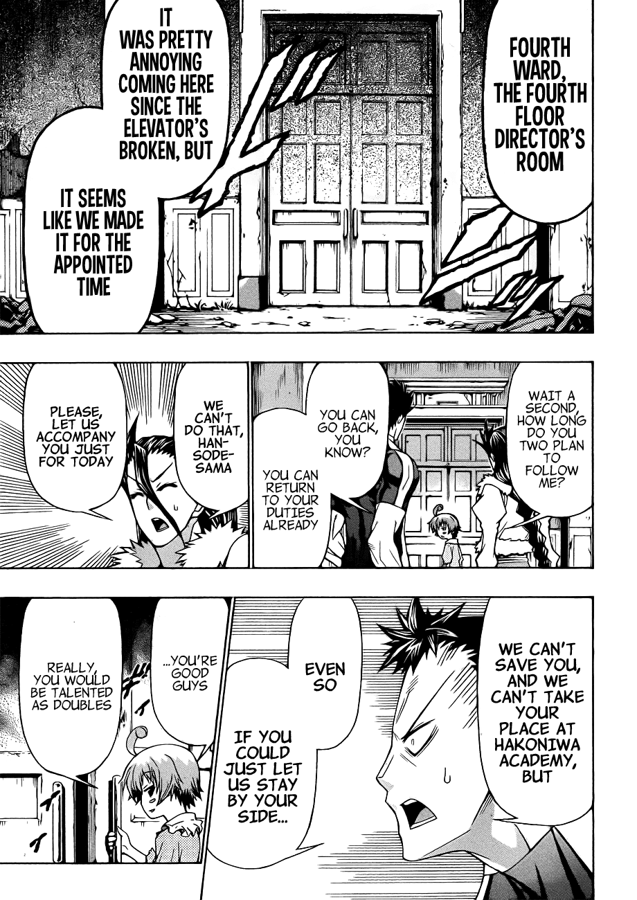 Medaka Box Chapter 169 page 21 - Chapter 169 : The 169th Suggestion - Hakoniwa Academy Hospital Ruins