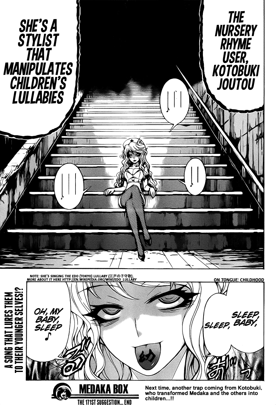 Medaka Box Chapter 171 page 20 - Chapter 171 : The 171st Suggestion - I Lied Too Much