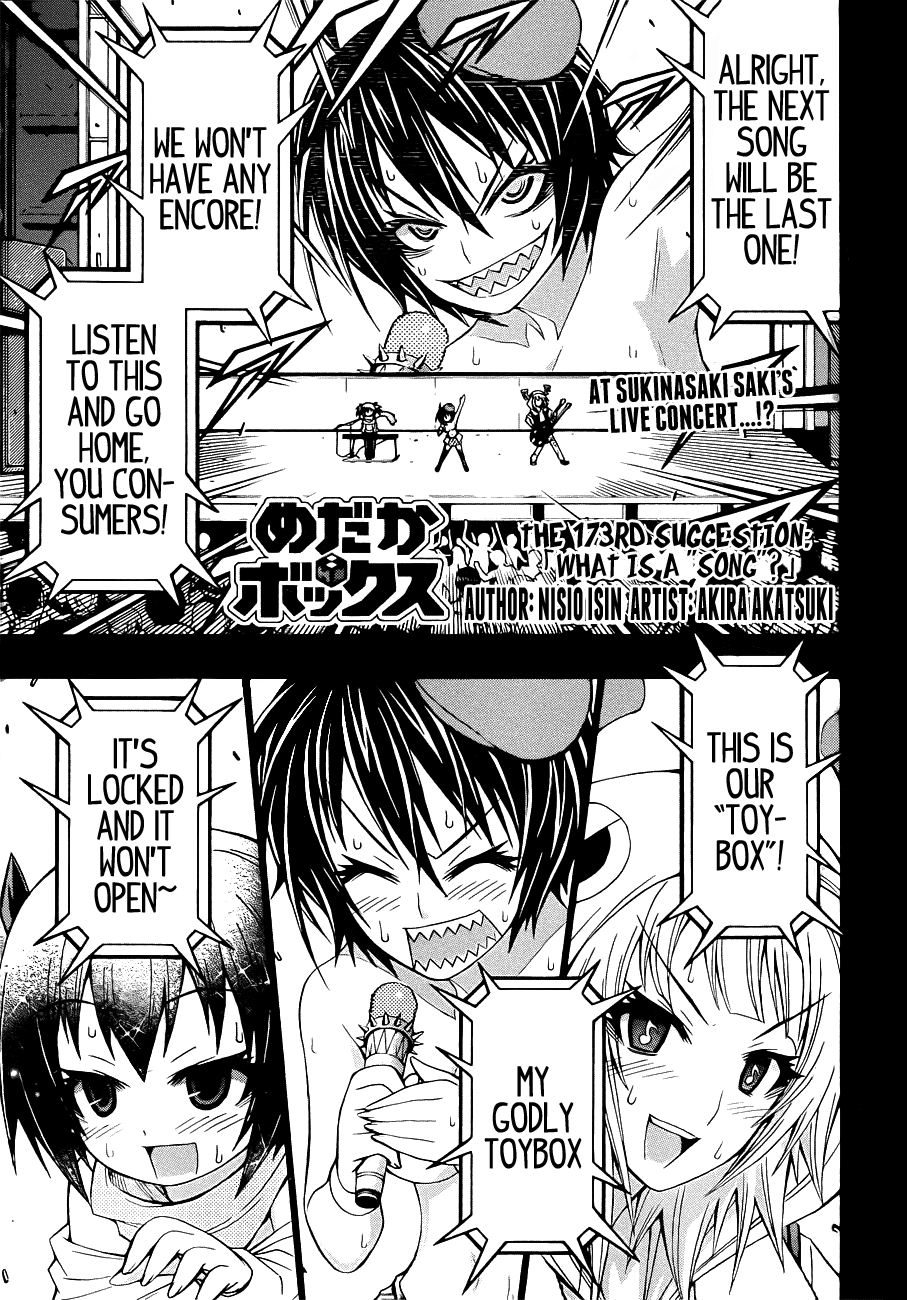 Medaka Box Chapter 173 page 3 - Chapter 173v.2 : The 173rd Suggestion - What is a ''Song''?