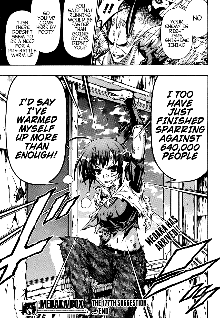 Medaka Box Chapter 177 page 22 - Chapter 177 : The 177th Suggestion - Up Until Now, That Guy