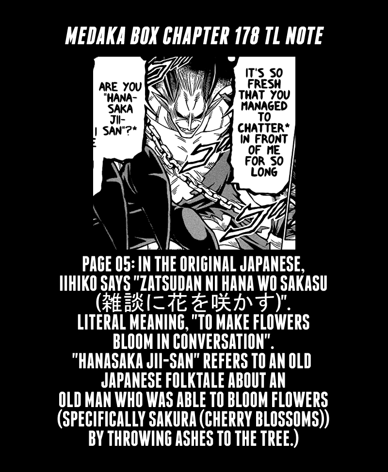Medaka Box Chapter 178 page 22 - Chapter 178 : The 178th Suggestion - I cannot promise that