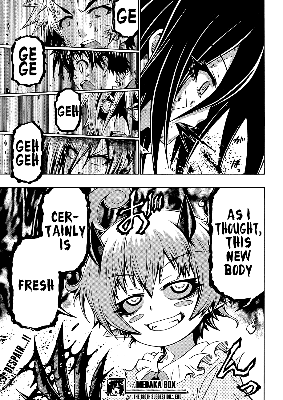 Medaka Box Chapter 180 page 20 - Chapter 180 : The 180th Suggestion - Kurokami Final