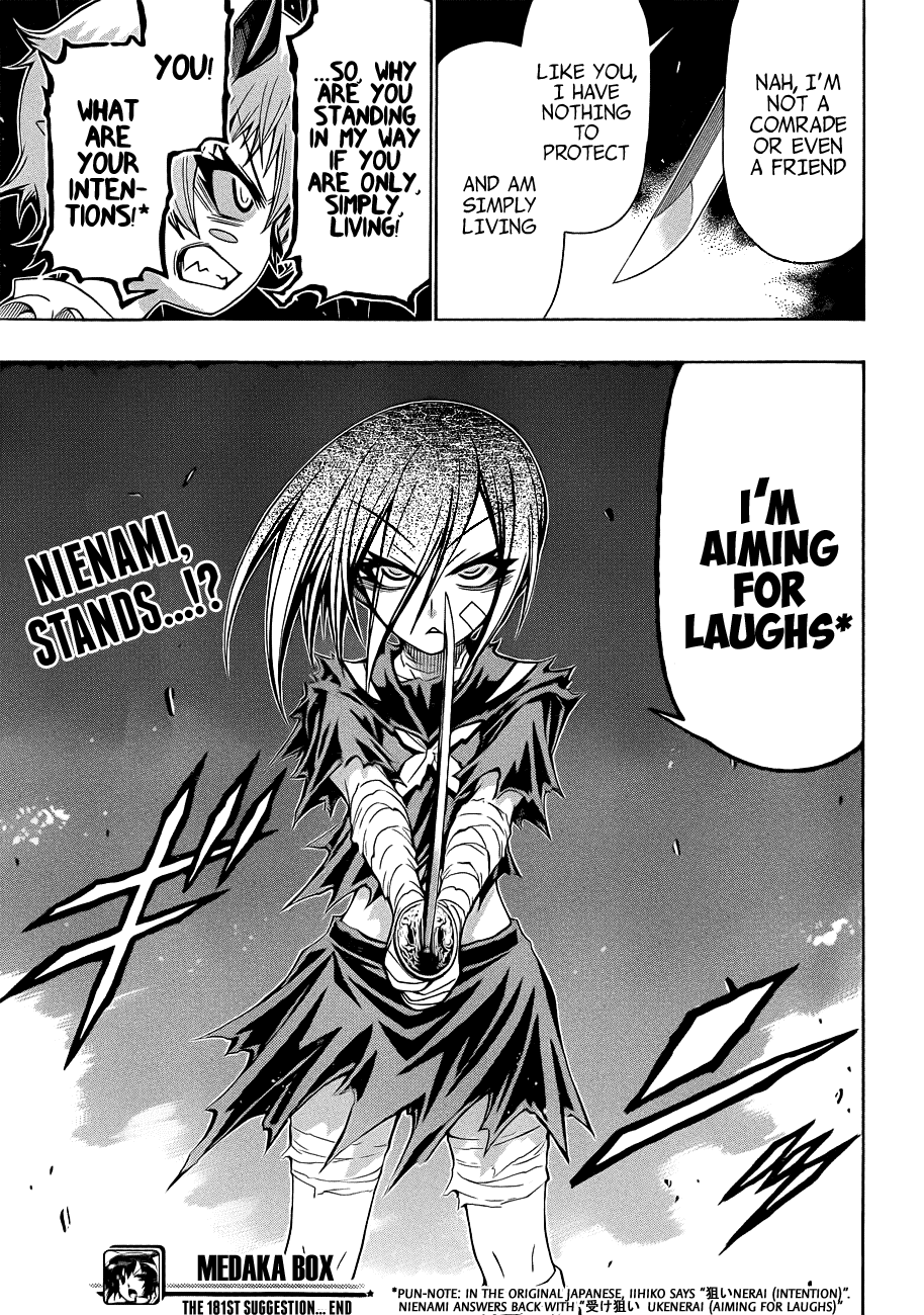 Medaka Box Chapter 181 page 20 - Chapter 181 : The 181st Suggestion - You Lost
