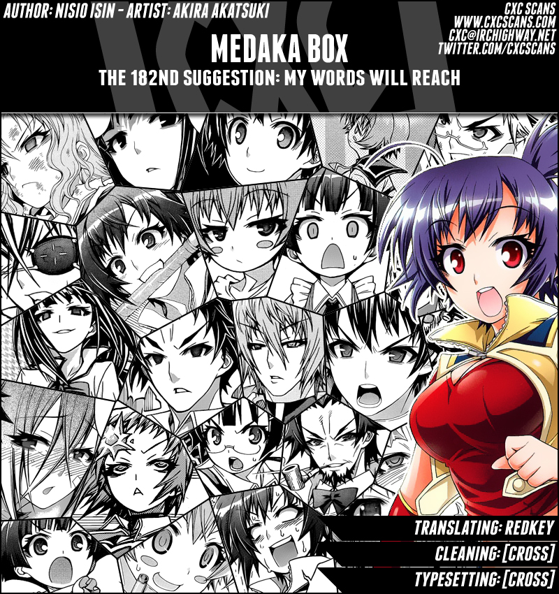 Medaka Box Chapter 182 page 1 - Chapter 182 : The 182nd Suggestion - My Words Will Reach