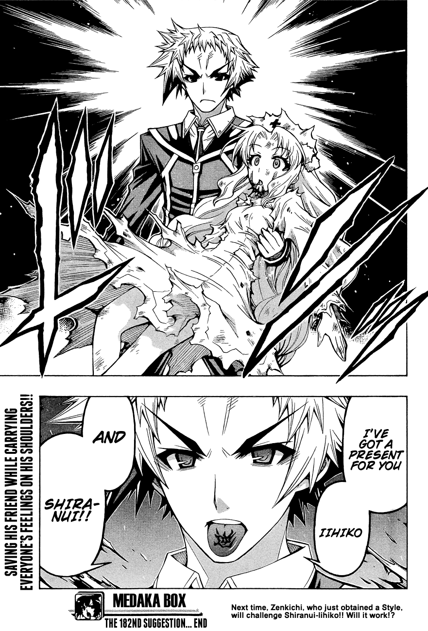 Medaka Box Chapter 182 page 21 - Chapter 182 : The 182nd Suggestion - My Words Will Reach