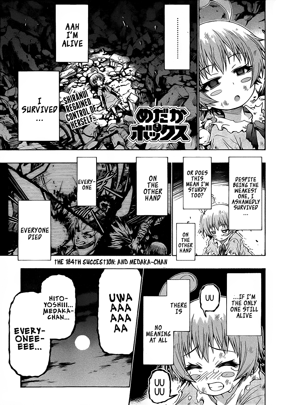 Medaka Box Chapter 184 page 3 - Chapter 184 : The 184th Suggestion - And Medaka-chan