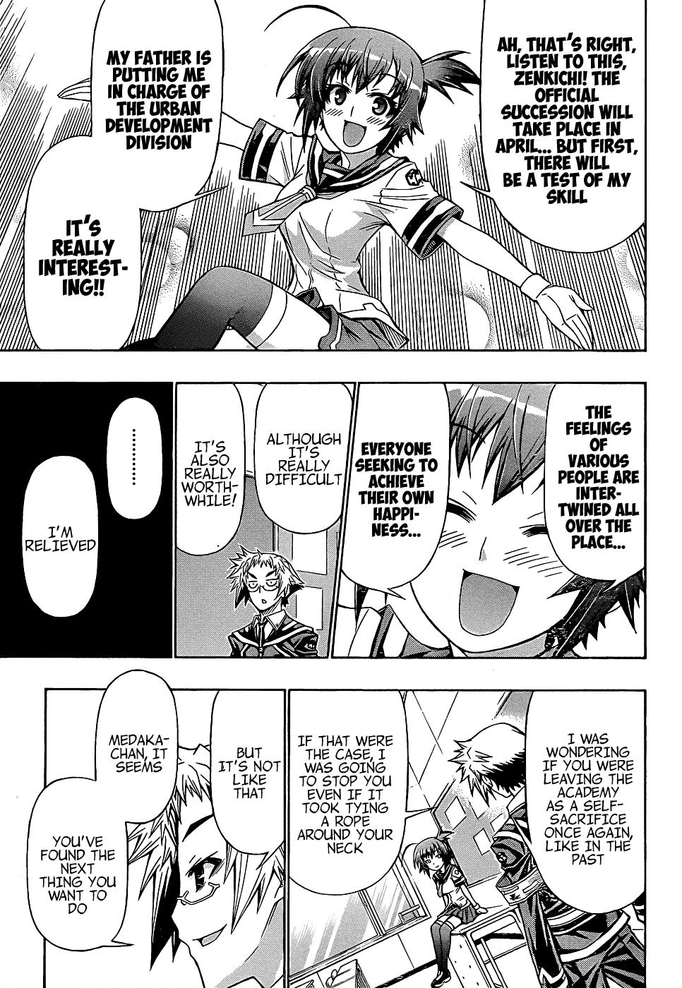 Medaka Box Chapter 186 page 13 - Chapter 186 : The 186th Suggestion - It's Good-Bye Here