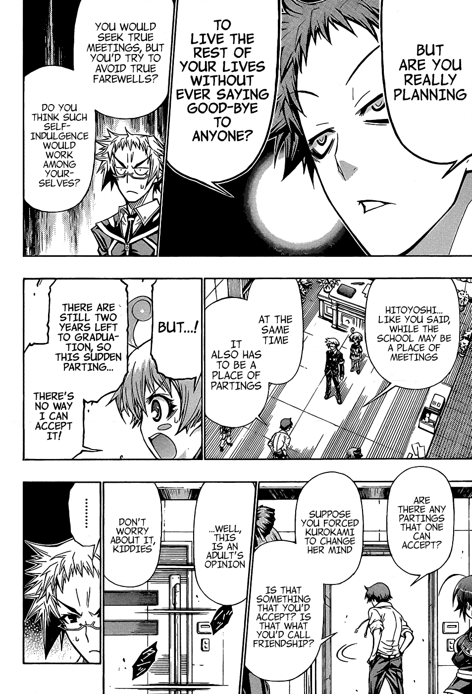 Medaka Box Chapter 186 page 8 - Chapter 186 : The 186th Suggestion - It's Good-Bye Here