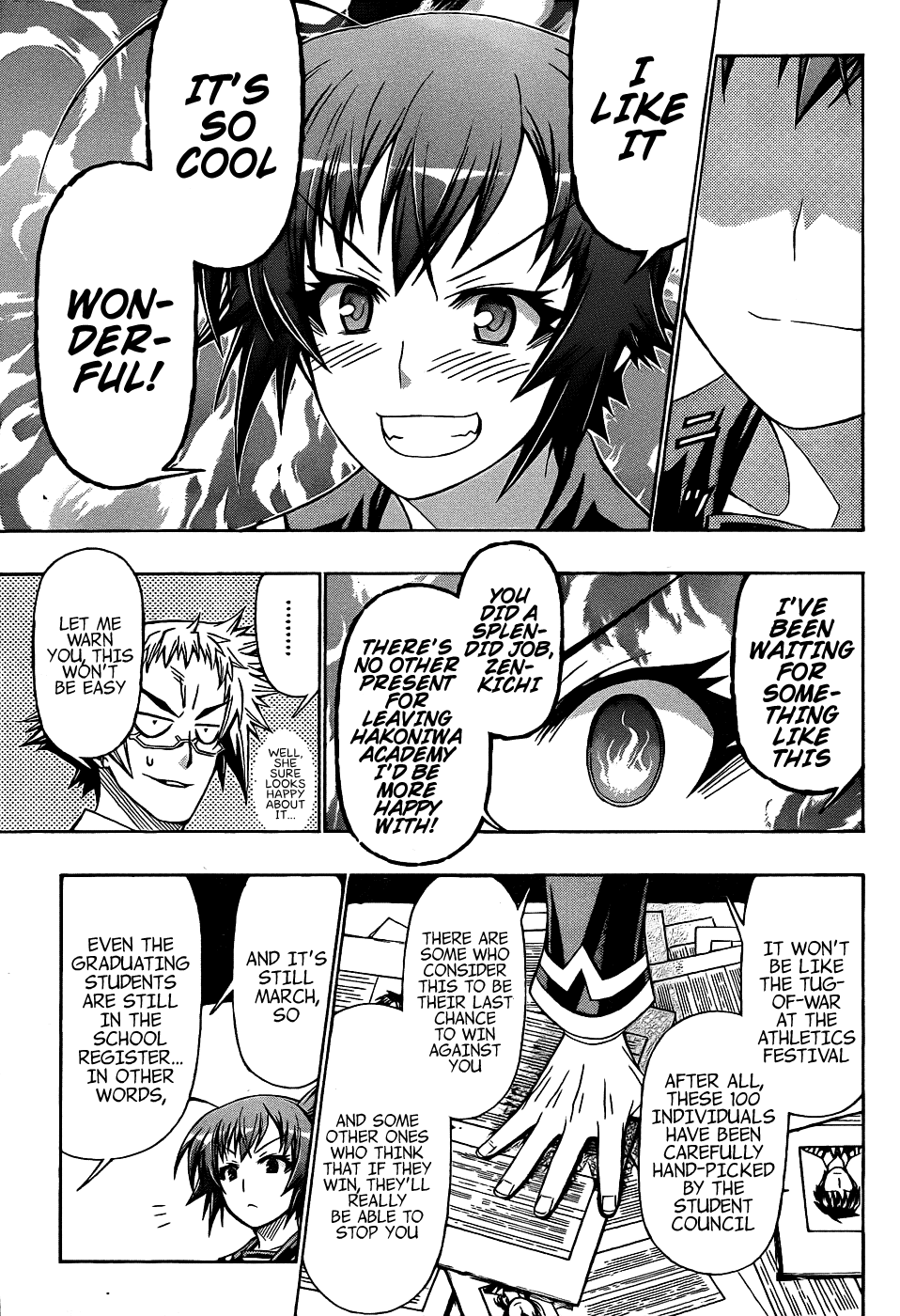 Medaka Box Chapter 187 page 11 - Chapter 187 : The 187th Suggestion - The 100 Flowers Run