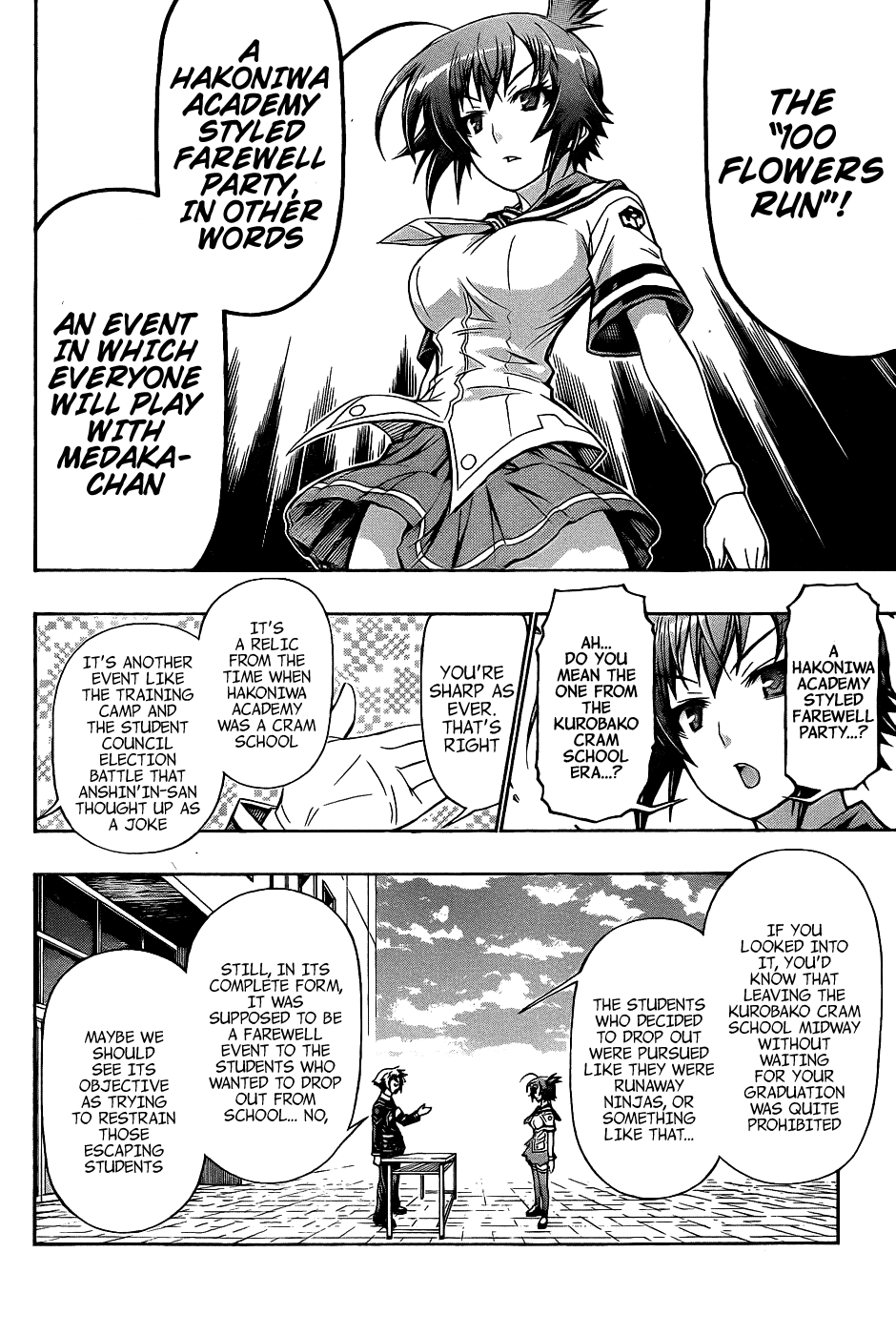 Medaka Box Chapter 187 page 8 - Chapter 187 : The 187th Suggestion - The 100 Flowers Run