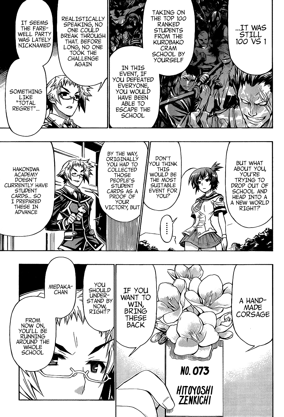 Medaka Box Chapter 187 page 9 - Chapter 187 : The 187th Suggestion - The 100 Flowers Run
