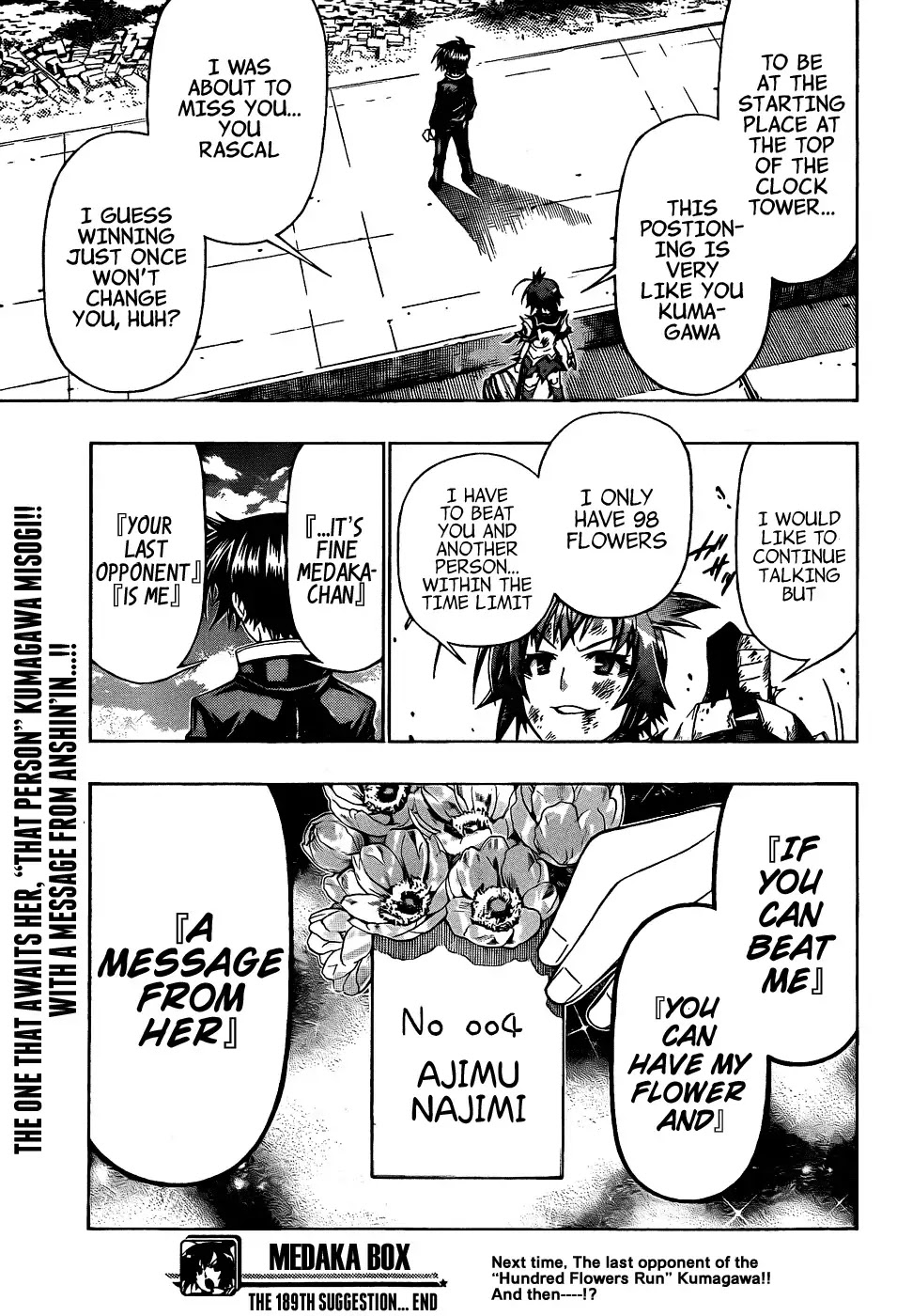 Medaka Box Chapter 189 page 21 - Chapter 189 : The 189th Suggestion Now that I think about it, ever since the beginning