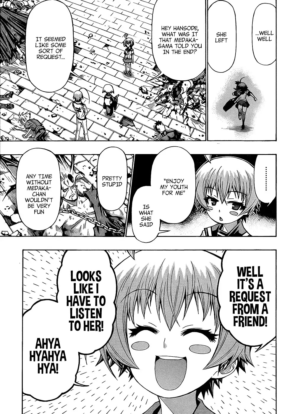Medaka Box Chapter 189 page 7 - Chapter 189 : The 189th Suggestion Now that I think about it, ever since the beginning