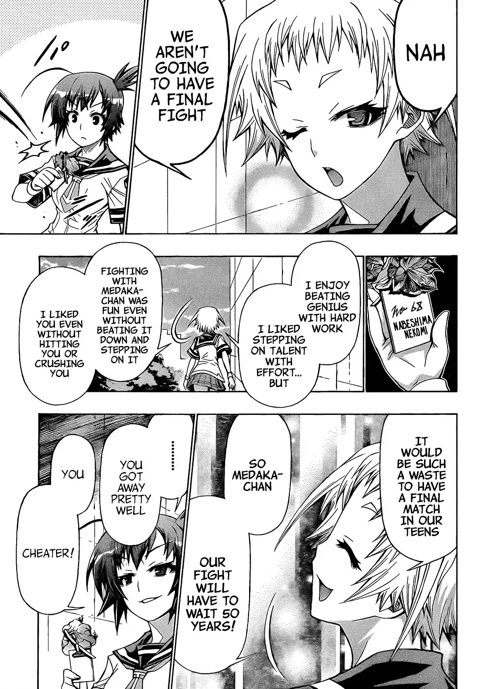 Medaka Box Chapter 189 page 9 - Chapter 189 : The 189th Suggestion Now that I think about it, ever since the beginning