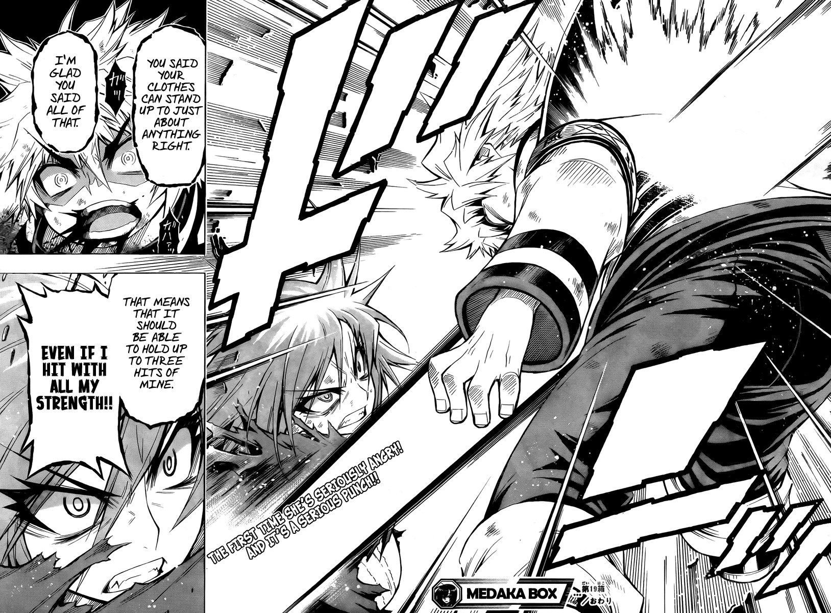 Medaka Box Chapter 19 page 18 - Chapter 19 : The 19th Suggestion - Kurokami Medaka's 4th Trump Card