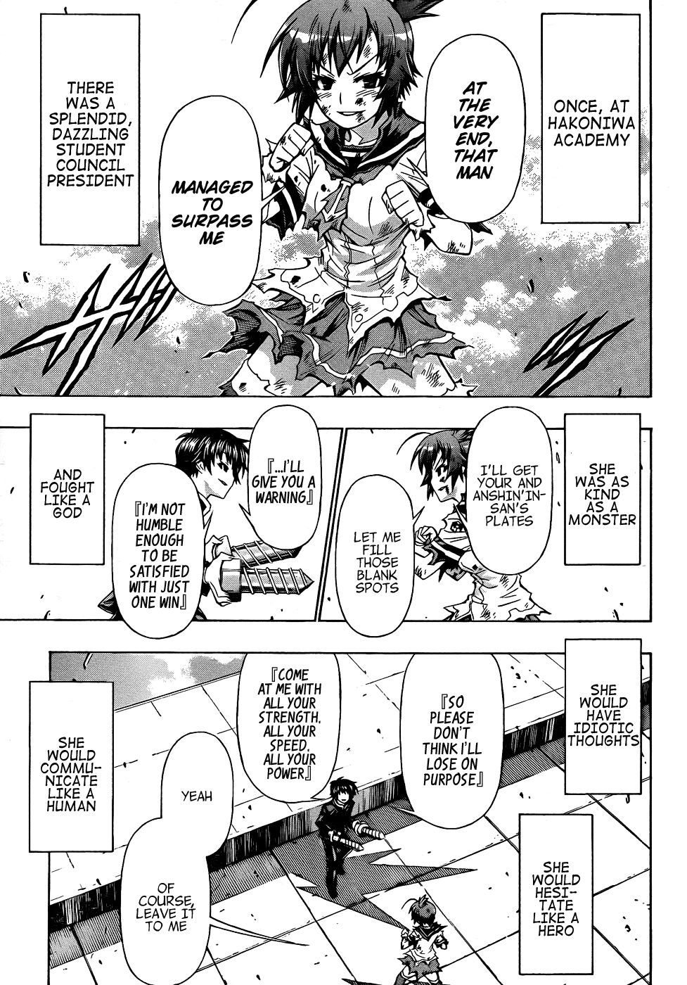Medaka Box Chapter 190 page 7 - Chapter 190 : The 190th Suggestion - Once, at Hakoniwa Academy