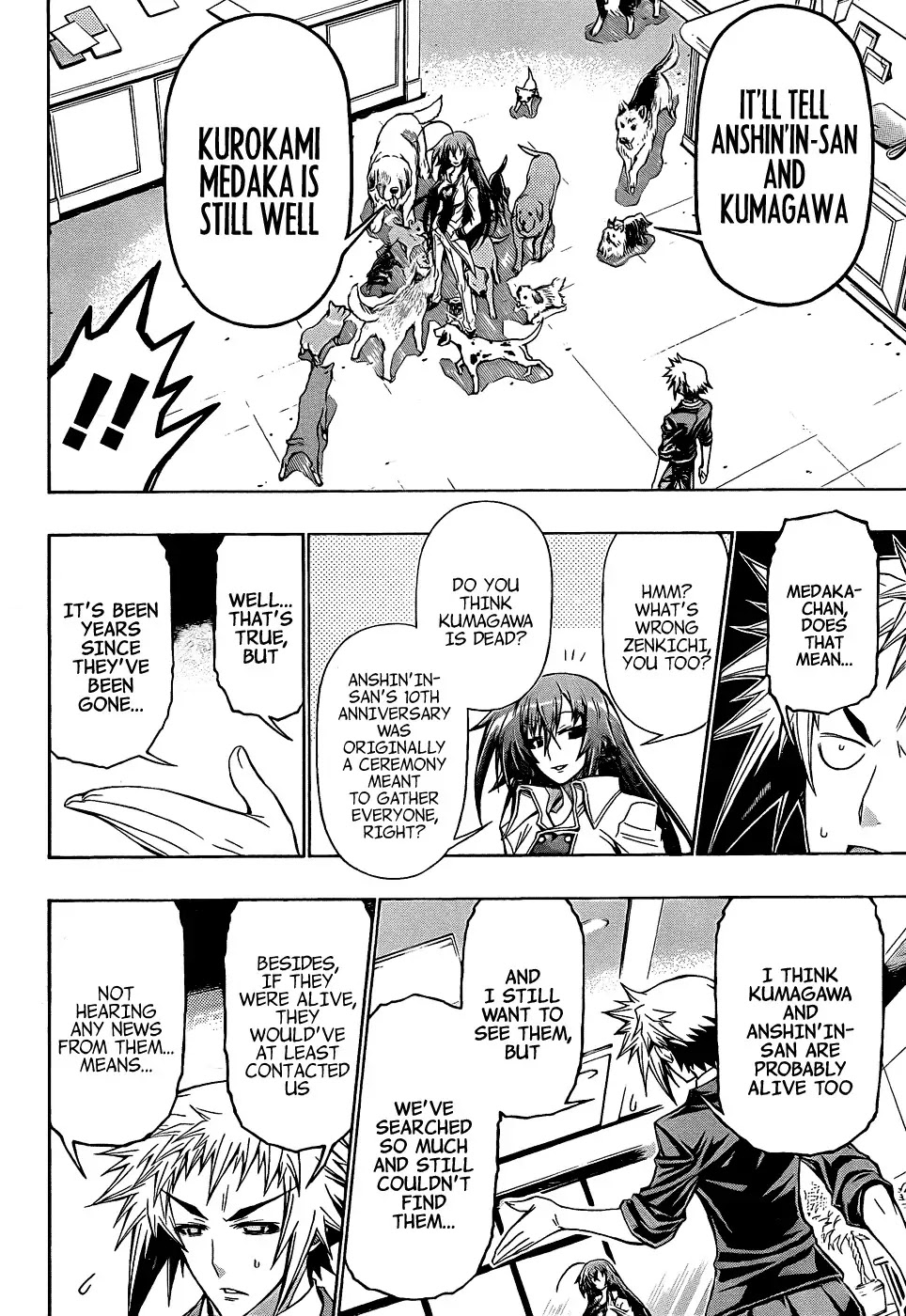 Medaka Box Chapter 192 page 12 - Chapter 192 : Kurokami Medaka is still well