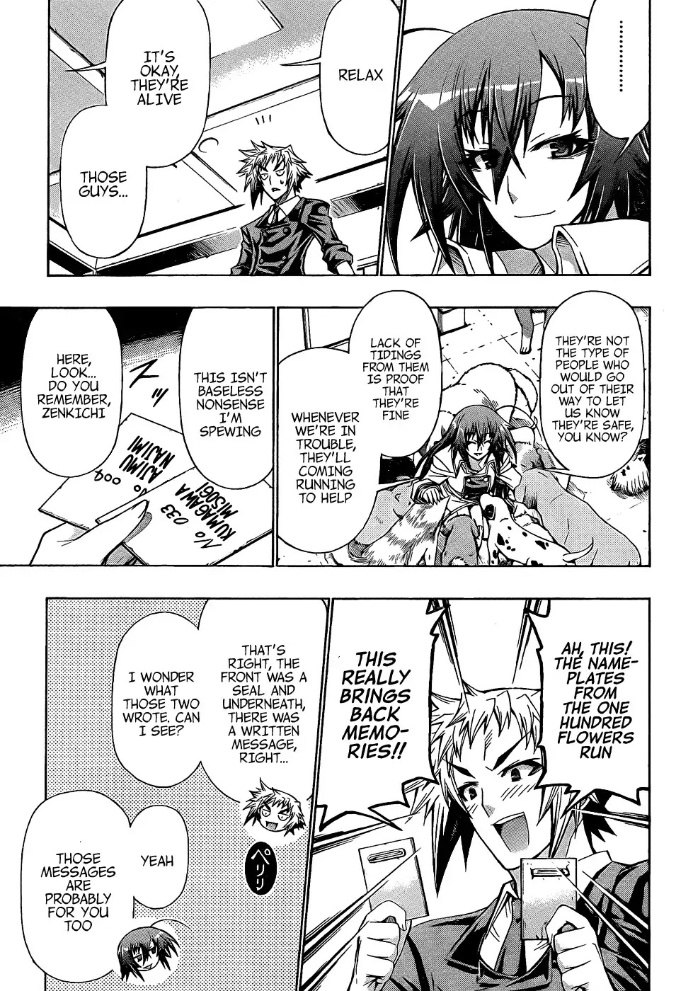 Medaka Box Chapter 192 page 13 - Chapter 192 : Kurokami Medaka is still well