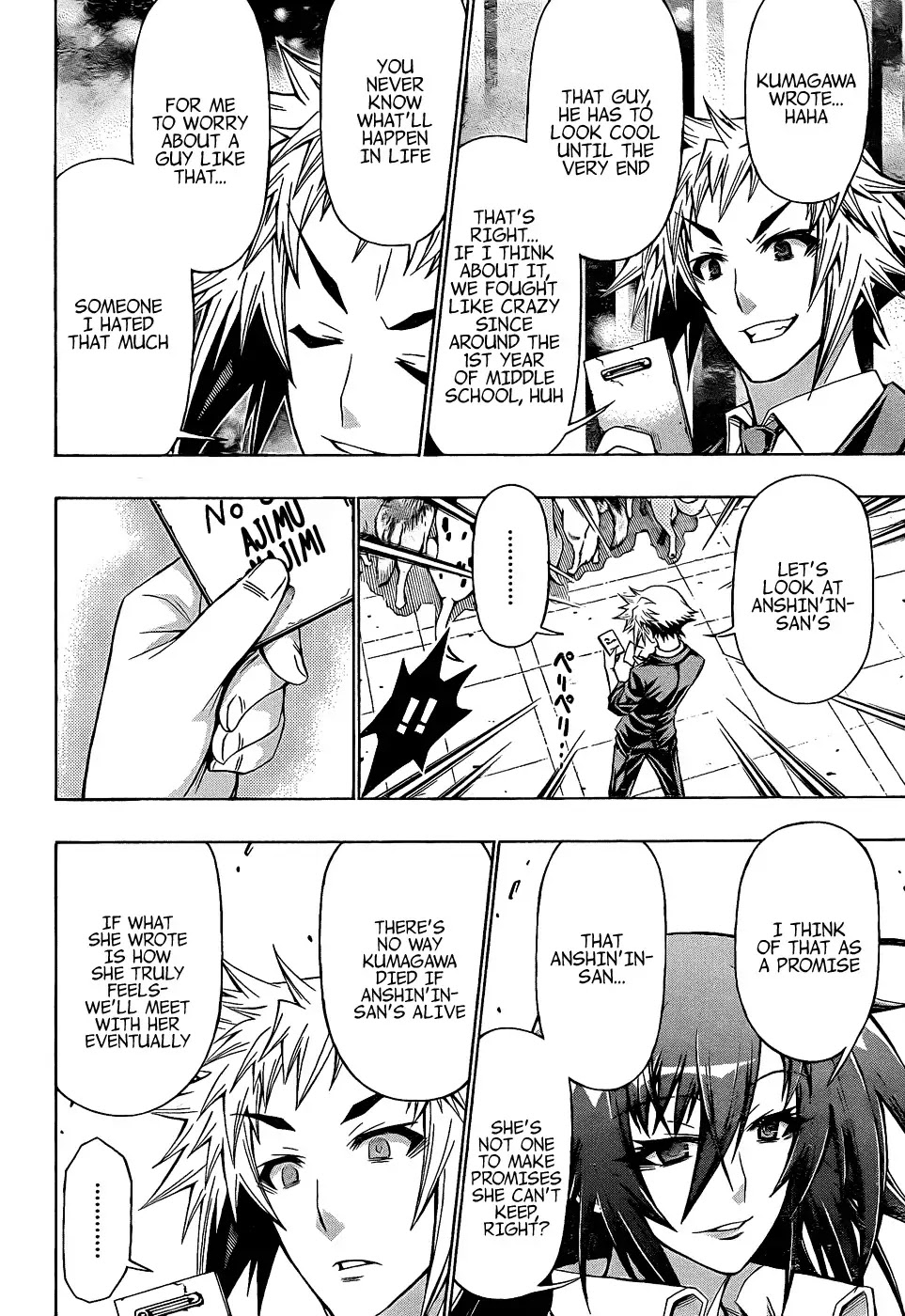 Medaka Box Chapter 192 page 14 - Chapter 192 : Kurokami Medaka is still well