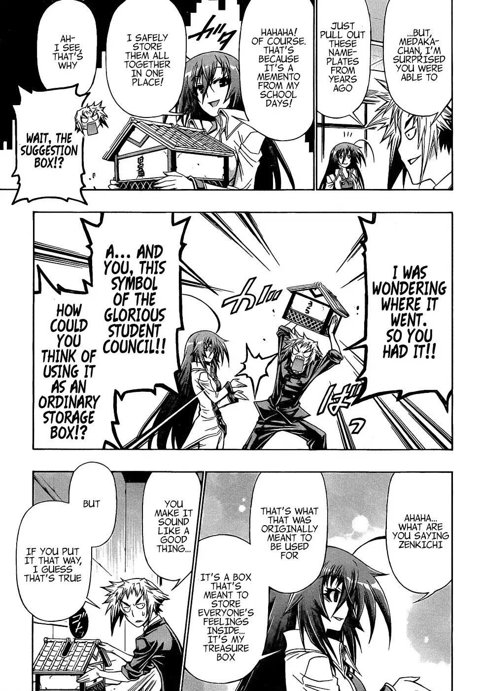 Medaka Box Chapter 192 page 15 - Chapter 192 : Kurokami Medaka is still well