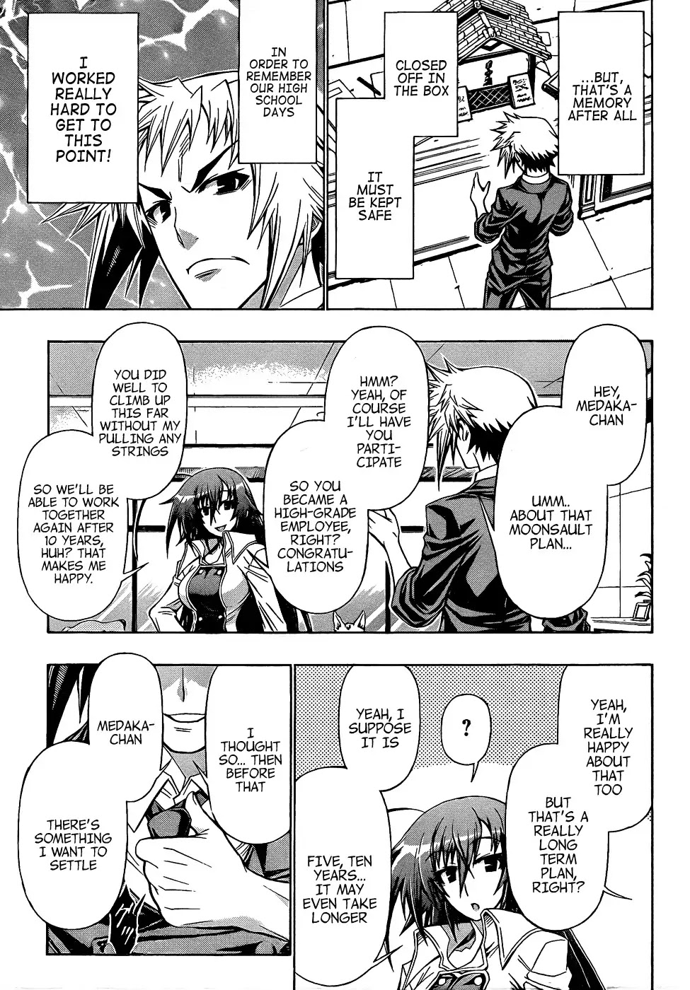 Medaka Box Chapter 192 page 17 - Chapter 192 : Kurokami Medaka is still well