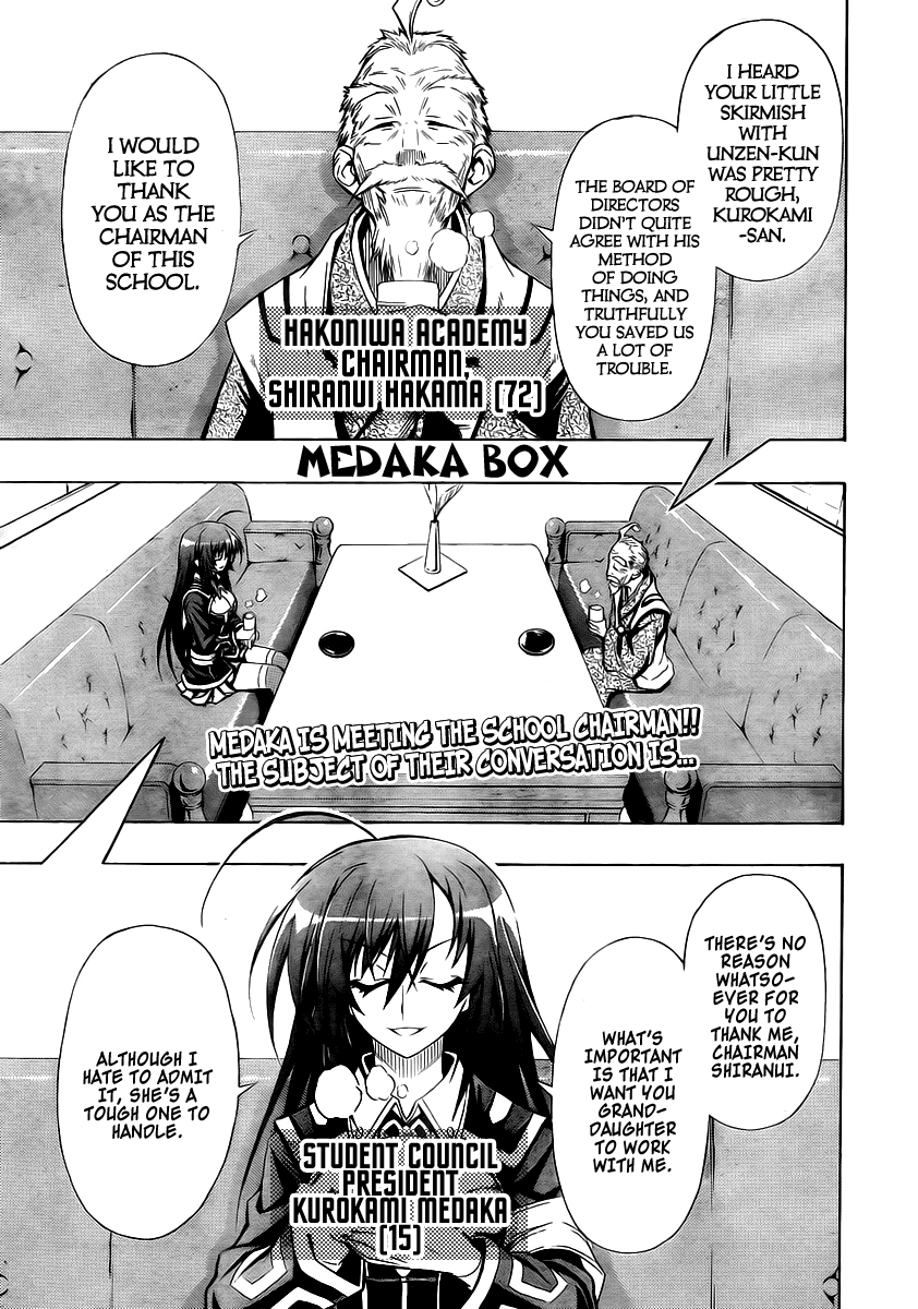 Medaka Box Chapter 22 page 2 - Chapter 22 : The 22nd Suggestion - What Do You Guys Think?