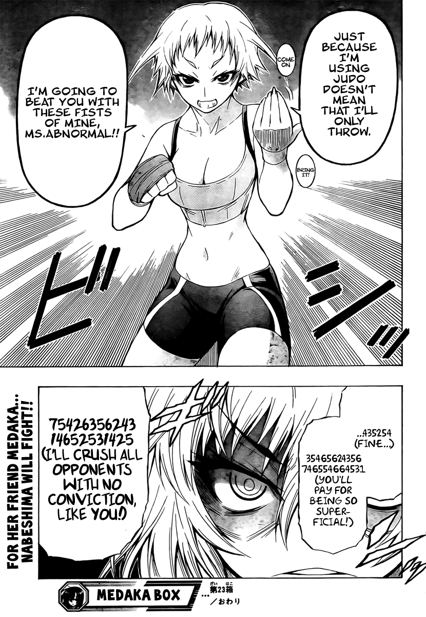 Medaka Box Chapter 23 page 19 - Chapter 23 : The 23rd Suggestion - 4136163735641?