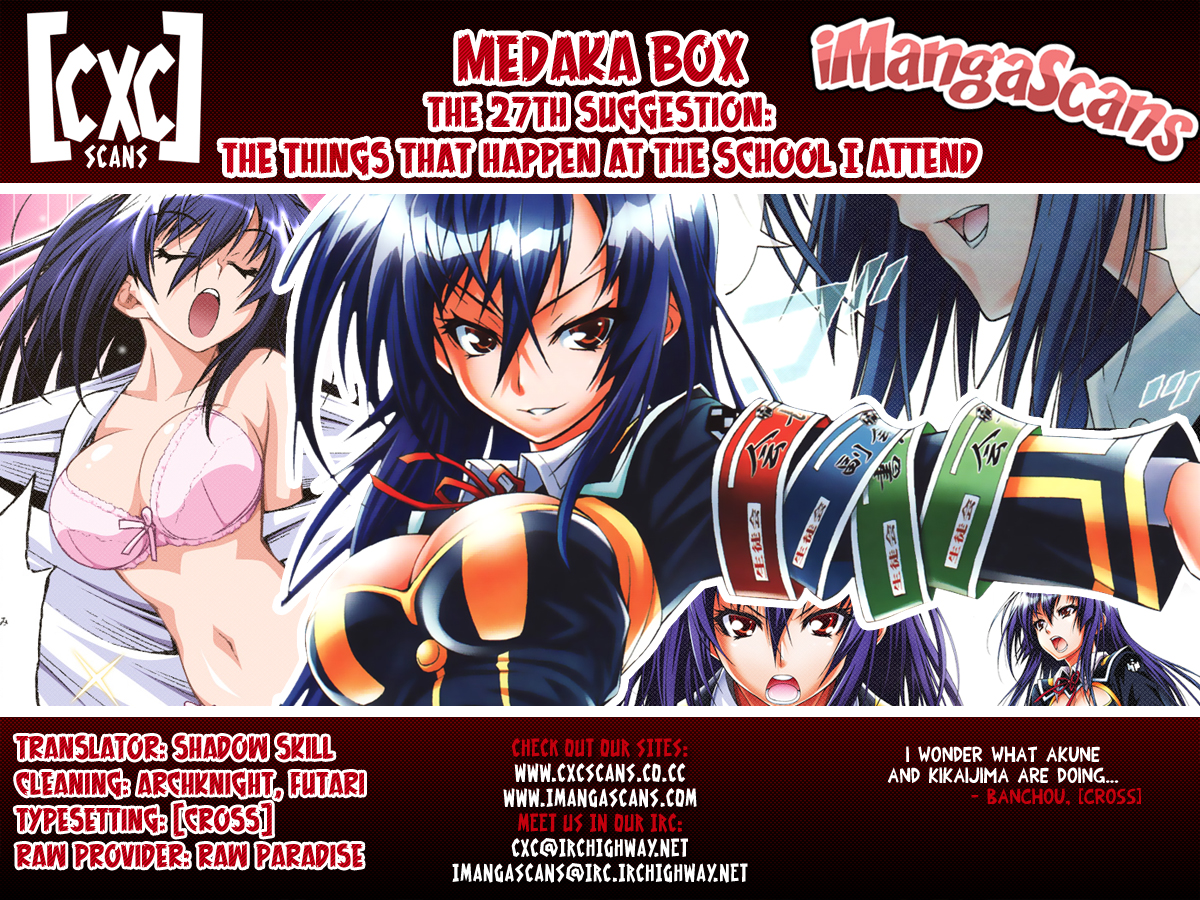 Medaka Box Chapter 27 page 21 - Chapter 27 : The 27th Suggestion - The Things That Happen At The School I Attend