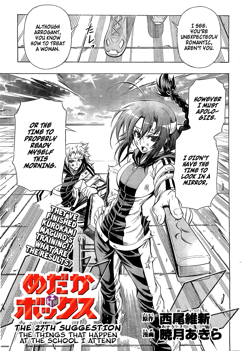 Medaka Box Chapter 27 page 4 - Chapter 27 : The 27th Suggestion - The Things That Happen At The School I Attend