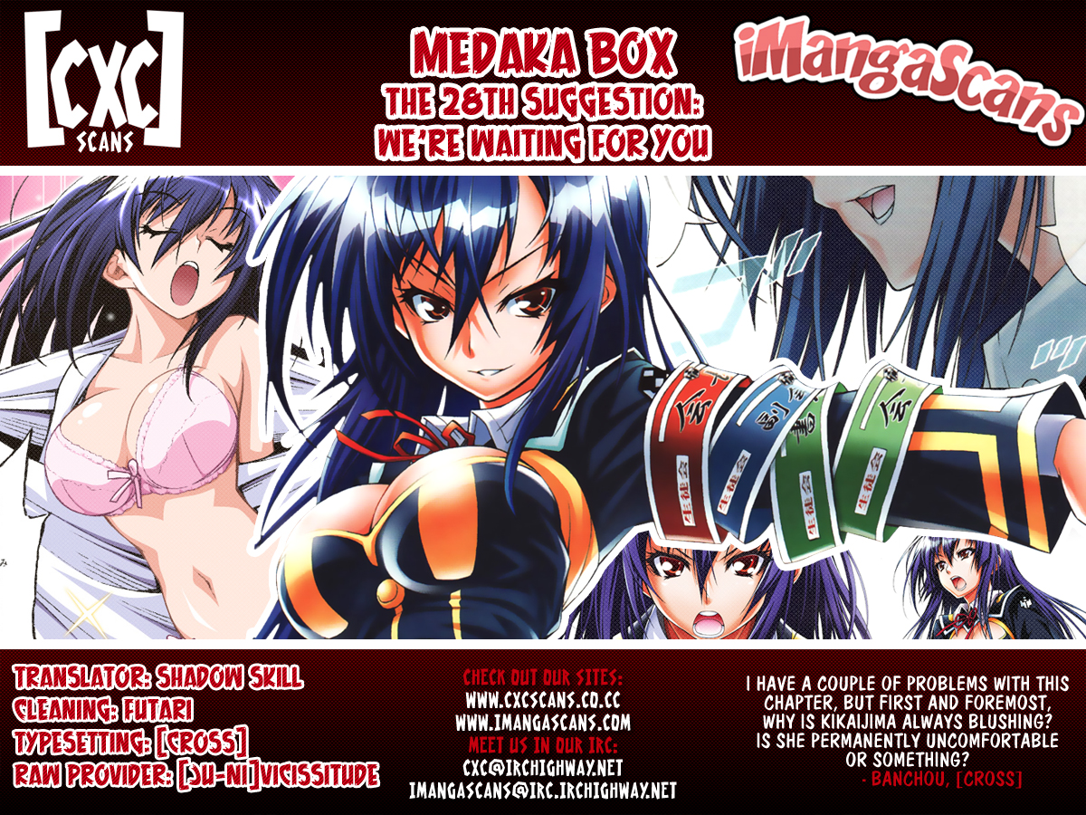 Medaka Box Chapter 28 page 21 - Chapter 28 : The 28th Suggestion - We're Waiting For You